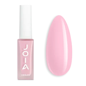 JOIA Vegan Nail Care Polish 4-in-1 02 Baby Pink 8ml – bottle and painted tip