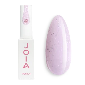 JOIA Vegan BB Cream Base 17 I Say Yes 8ml – lilac pink with speckled particles – bottle and painted tip