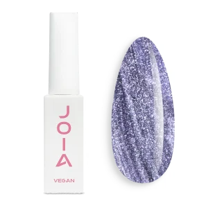JOIA Vegan Cat Eye Gel Polish 06CE Frostgaze 6ml – silvery blue – bottle and painted tip