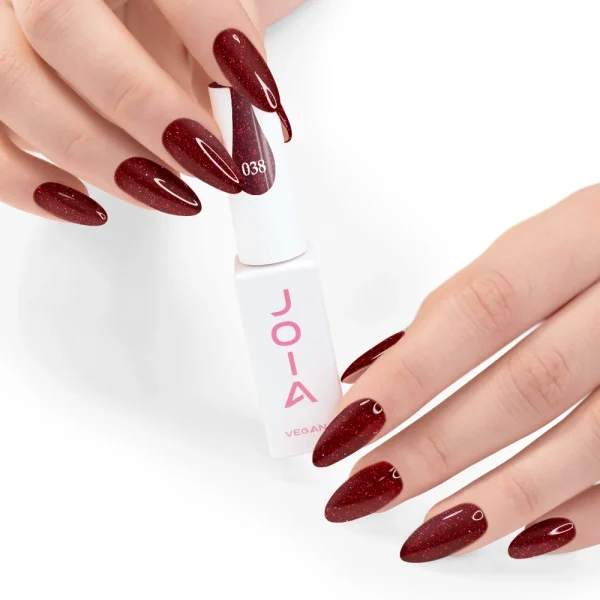 JOIA Vegan Gel Polish – 038 Ruby Red Shimmer | 6ml