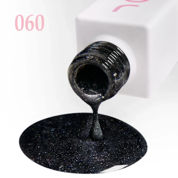 JOIA Vegan Gel Polish – 060 Black Glitter | 6ml