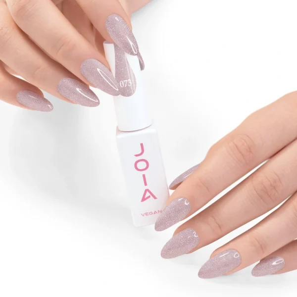JOIA Vegan Gel Polish – 073 Nude Pink Glitter | 6ml