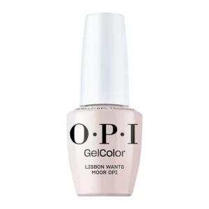 OPI GelColor Lisbon Wants Moor OPI 15ml – soft milky pink gel polish bottle