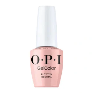OPI GelColor Put It In Neutral 15ml – sheer nude pink gel polish bottle